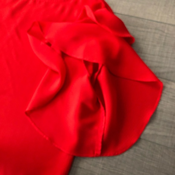 Red blouse summer top - Picture 3 of 6